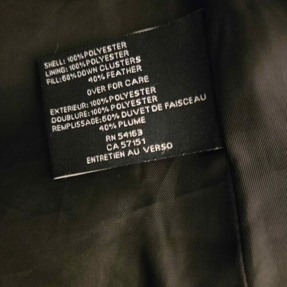 Cole Haan Size Medium Down-Blend Olive Puffer Jacket - Picture 7 of 8